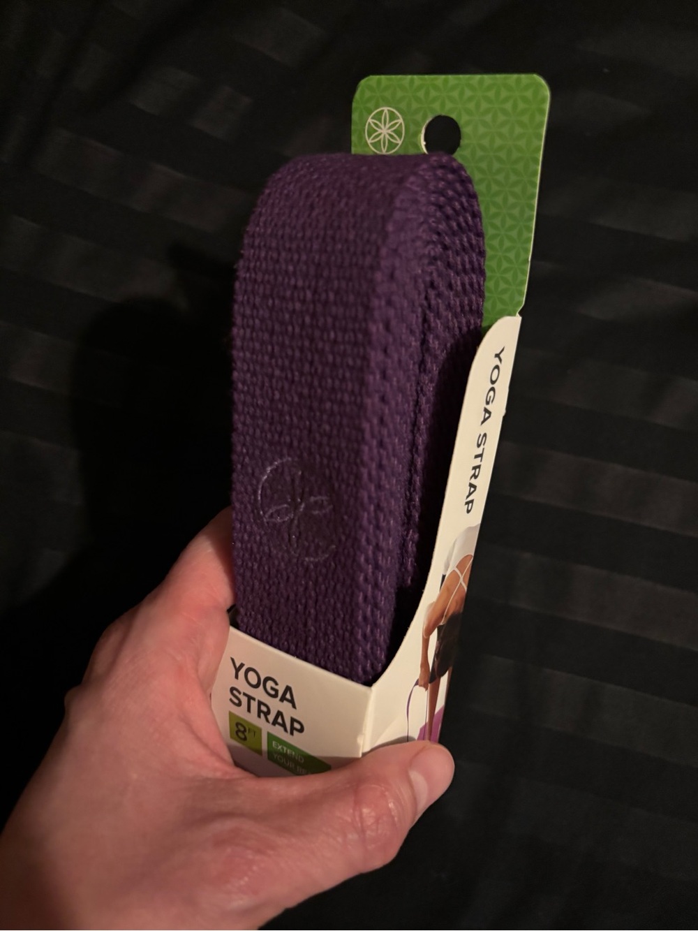 Excellent GAIAM Pair Of Straps For Yoga/Stretching - One Beige, One Purple